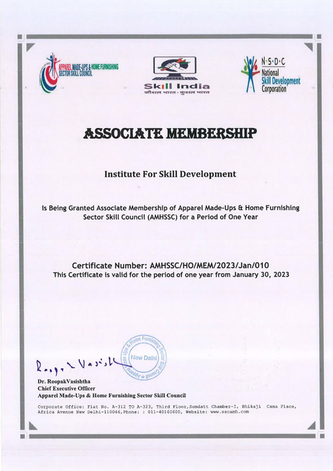 Institue for Skill Development Amritsar